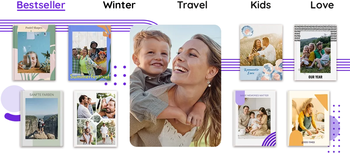 The most popular photo book themes from myphotobook